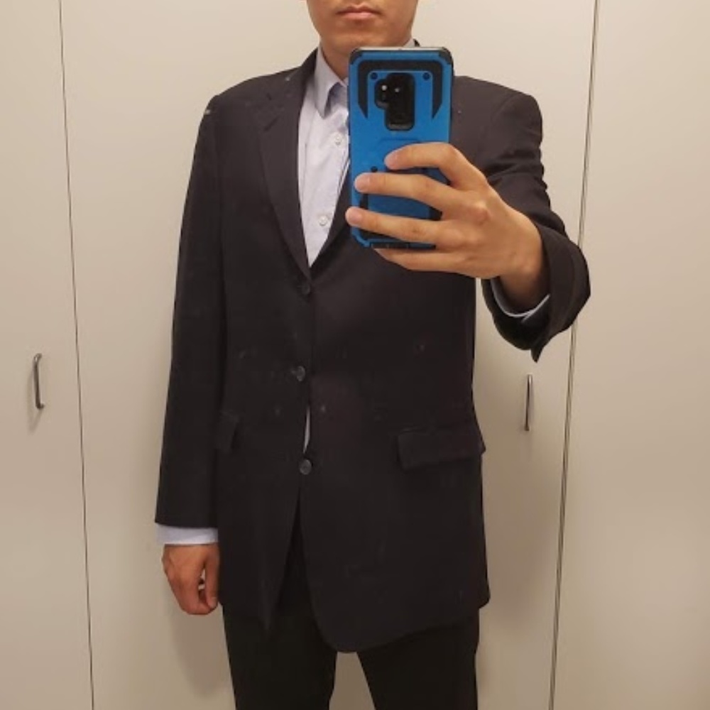 Hart Schaffner Marx suit jacket - 40L - black